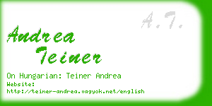 andrea teiner business card